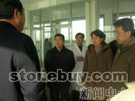 省局王隨蓮副局長陪同國家標準委領導赴山東省石材檢測中心考察 省局王隨蓮副局長陪同國家標準委領導赴山東省石材檢測中心考察